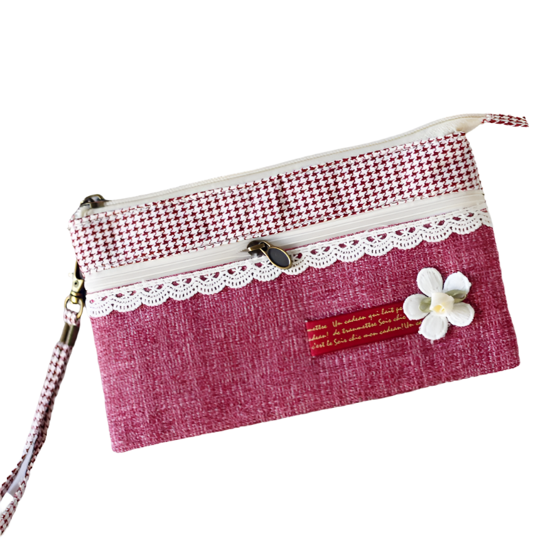 Hemasa Women's Cotton Long Organizer Wallet Ladies Coin Purse Female Clutch Small Phone Pouch Money Bag for Children / Kids/ Girls