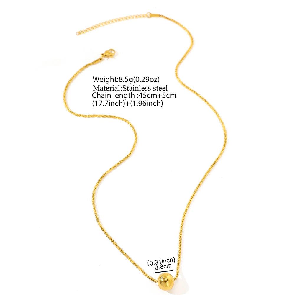 Hemasa Stainless Steel  Retro Texture Round Pendant Necklace For Women Jewelry Gifts New