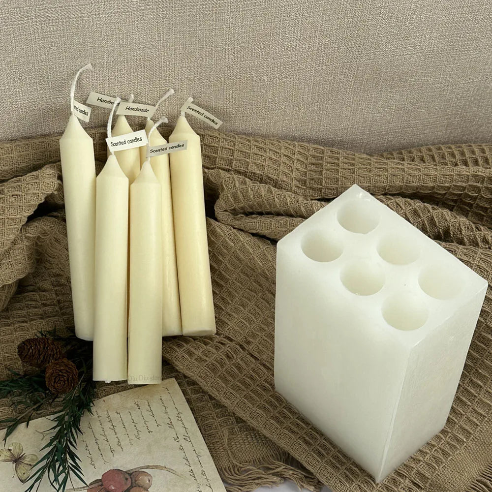 Cylinder Siliocne Candle Mould/ DIY Scented Candles