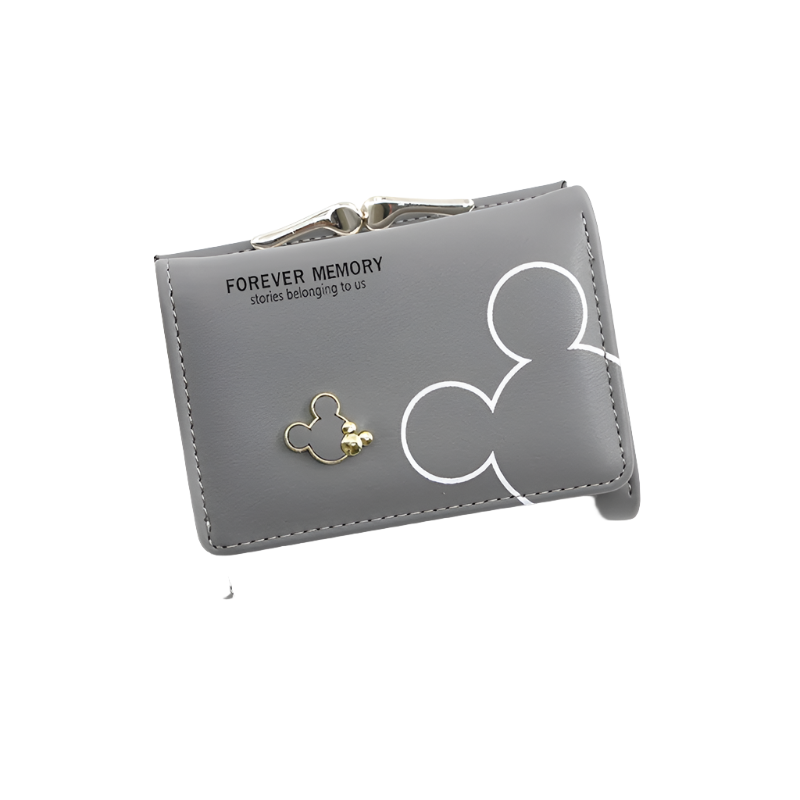 Hemasa Mickey Mouse Wallet for Women's /PU Leather Coin Purse Woman Mini Short Wallets Girls