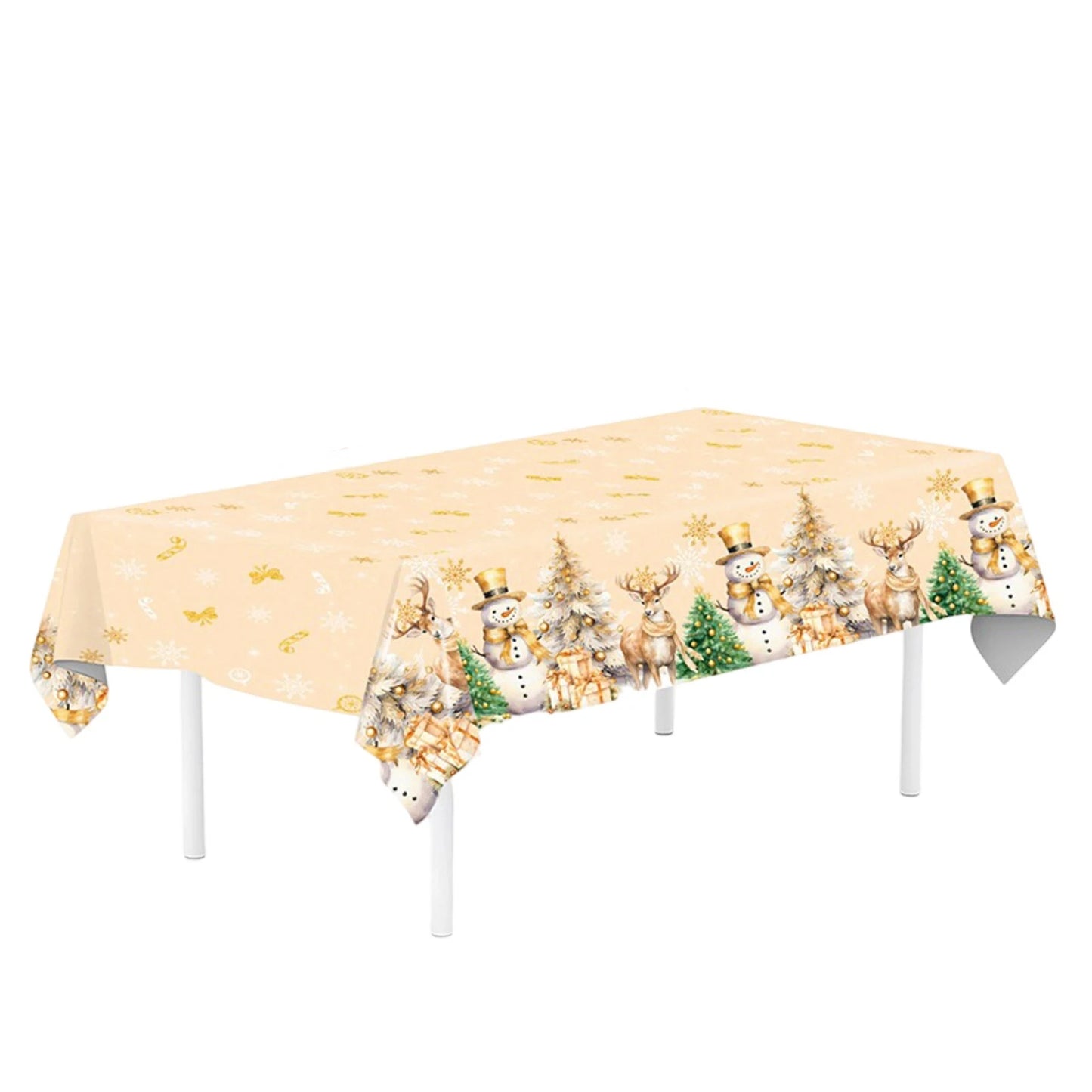 Tejesa Christmas Theme Party Tablecloth / Party Venue Layout Decorations Christmas Decoration Table Cloth