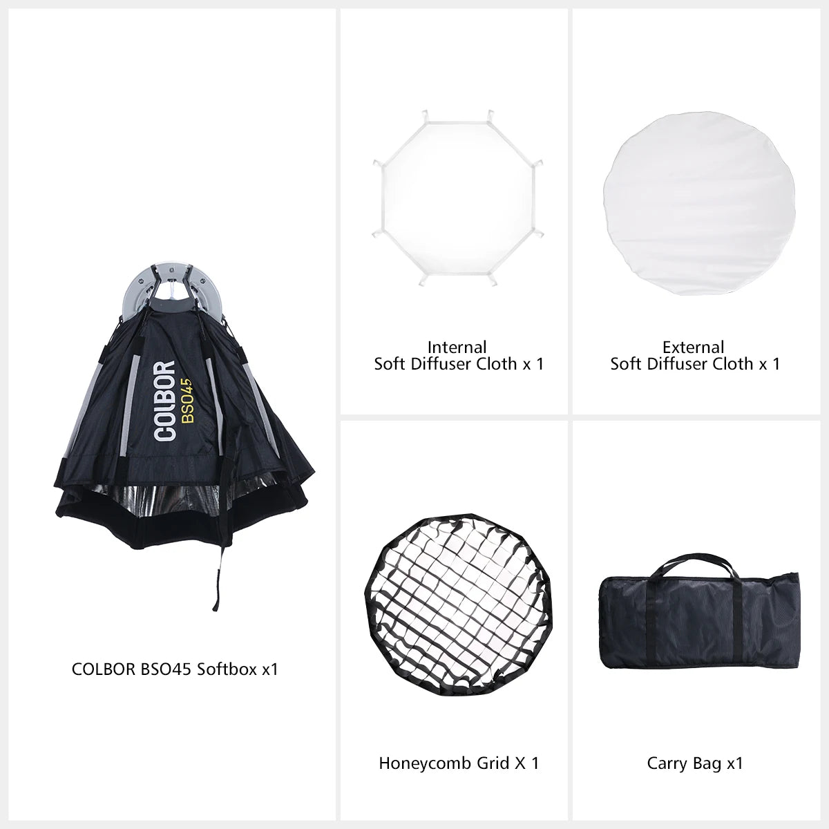 Tejesa Softbox Umbrella Light Box Speedlite Flash Light Photography Studio Accessories 45cm 65cm 90cm for CL60 CL100X Wonder w60