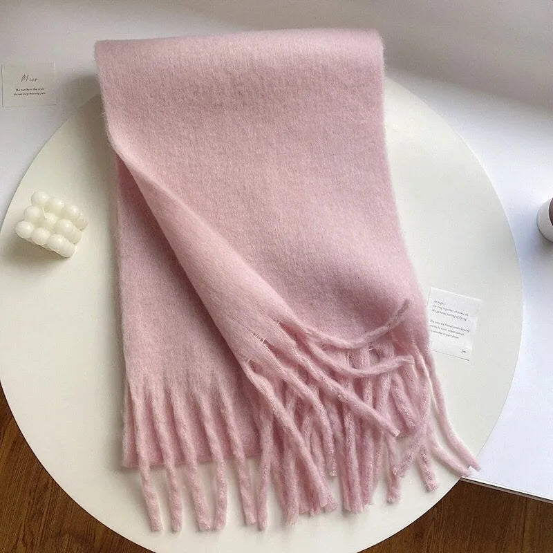 New Cashmere Scarf Woman Black Red Scarf Winter Scarves Ladies Scarf Warm XWJ12