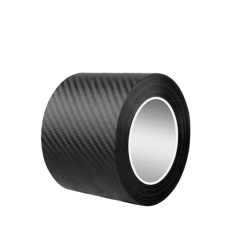 Tejesa 3D Carbon Fiber Car Threshold Protection Waterproof Anti Scratch Black Nano Sticker for Car Body DIY Automotive Protective Film