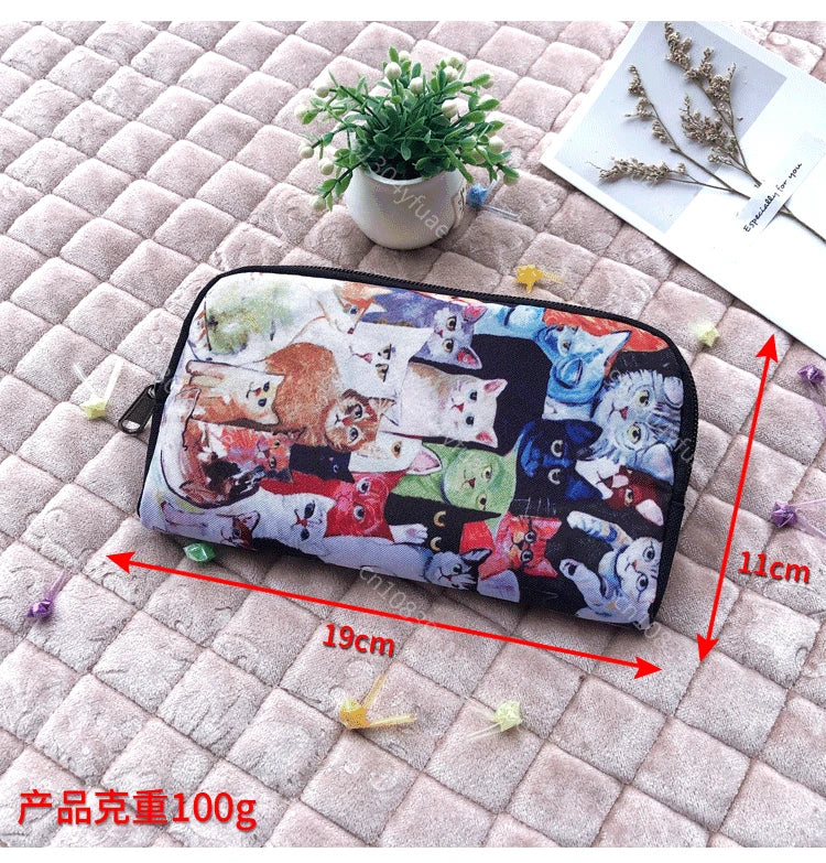 Women Unicorn Wallet Card Holder Case Coin Purse Girls Clutch Change Bag Children's Wallets Change Holder Cartoon Make up Bag
