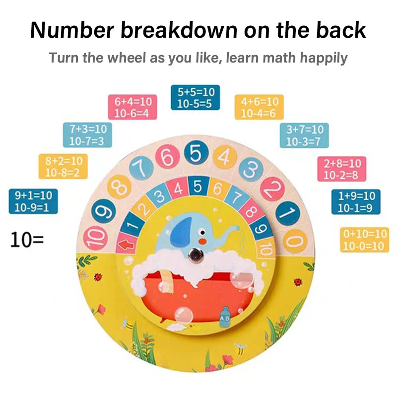 Kids Montessori Materials Wooden Clock Toys Time Learning Teaching Aids Educational Toys For Children School Clever Board Toy
