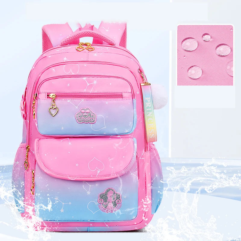 Hemasa Youth School Backpack for Women Pink Backpack for Kids Primary Girl School Bag Waterproof Back Pack Children Back to School Gift