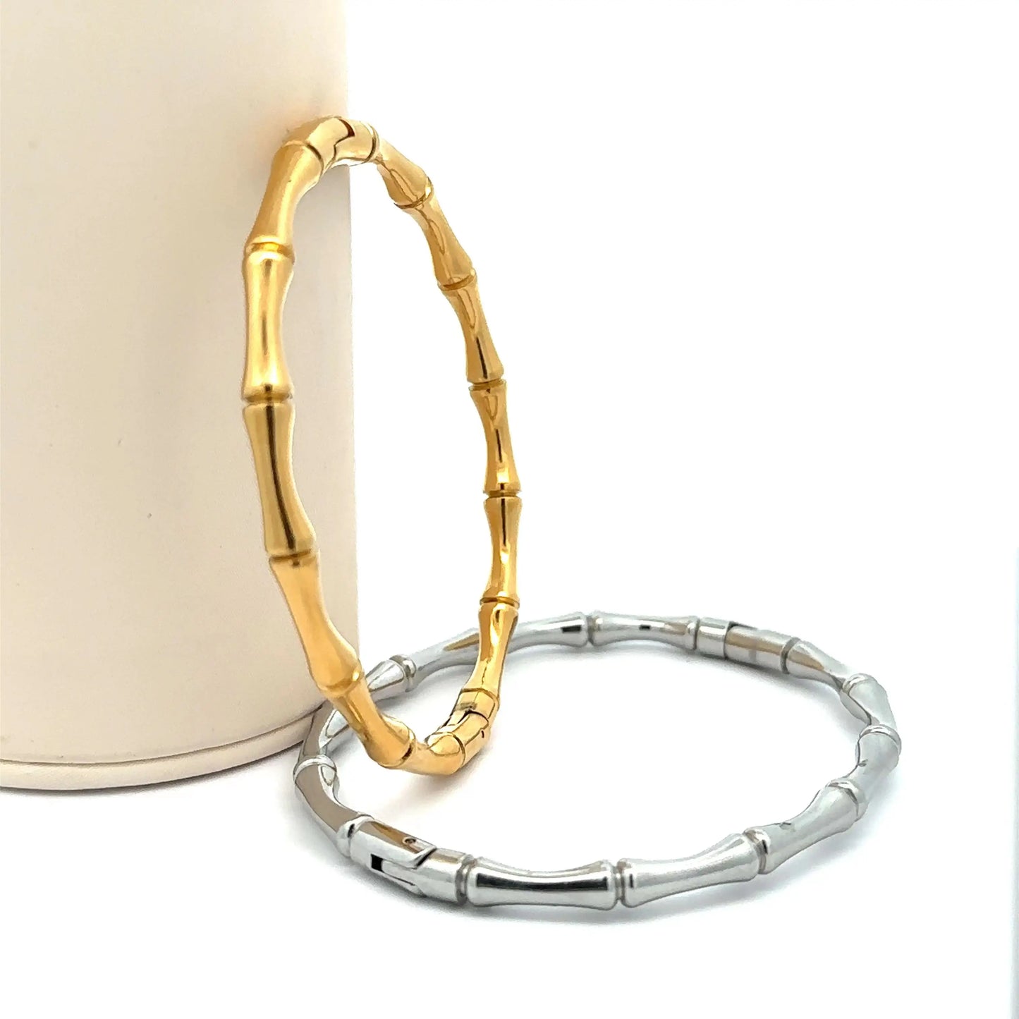Bamboo Bracelet For Women Stainless Steel Bracelets Summer Fashion Jewelry Accessory
