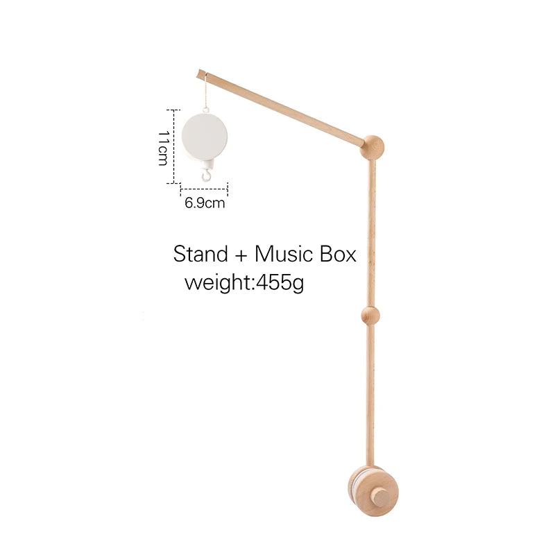 Hemasa Baby Crib Mobiles Wooden Bed Bell