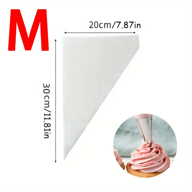 Disposable Piping Bags Cream Pastry Bags Cake Decorating Tool Cookie Cupcake Kitchen Baking Accessories Supplies 20-200Pcs 