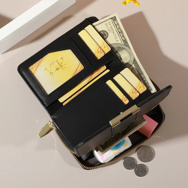 Women Wallets Pu Leather Women Purses Fashion Long Zipper Women's Wallet Money Coin Holder Female Long Purse Female Purse