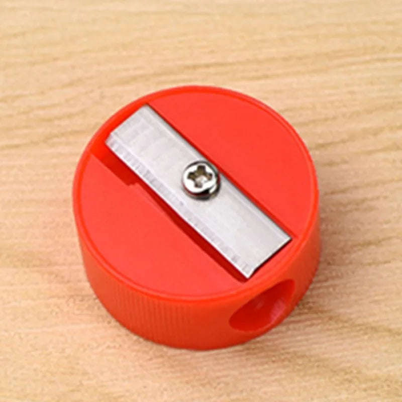 4 Random Color round Pencil Sharpener Pencil Sharpener Eyebrow Pencil Sharpener Foreign Trade round Pencil Sharpener Stationery