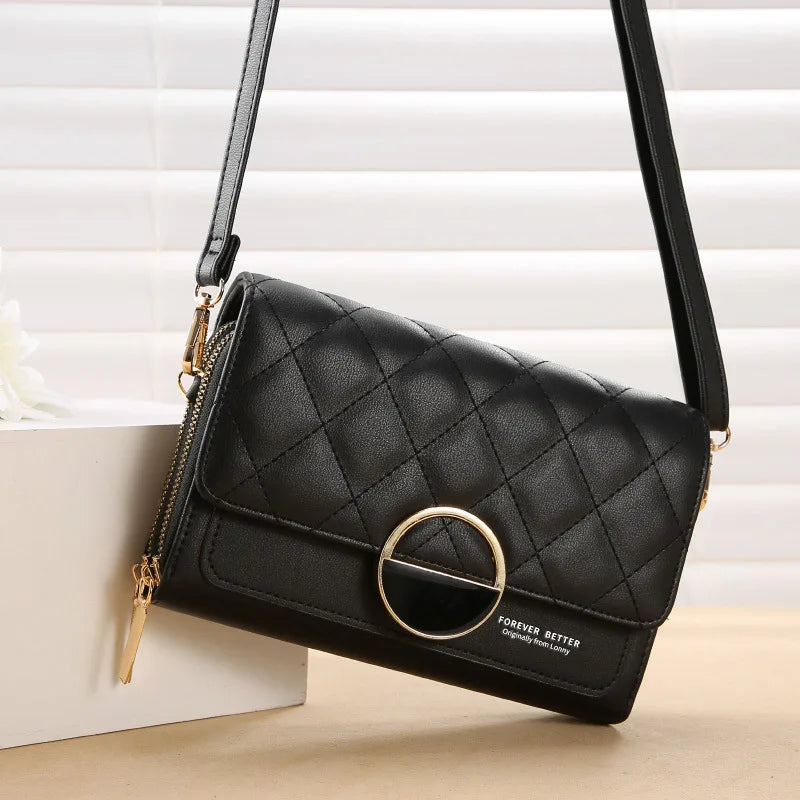 New Women Clutch Small Crossbody Shoulder Bag Cell Phone Zipper Pouch Lady Totes Coin Purse Card Holders Toiletry Beauty Case