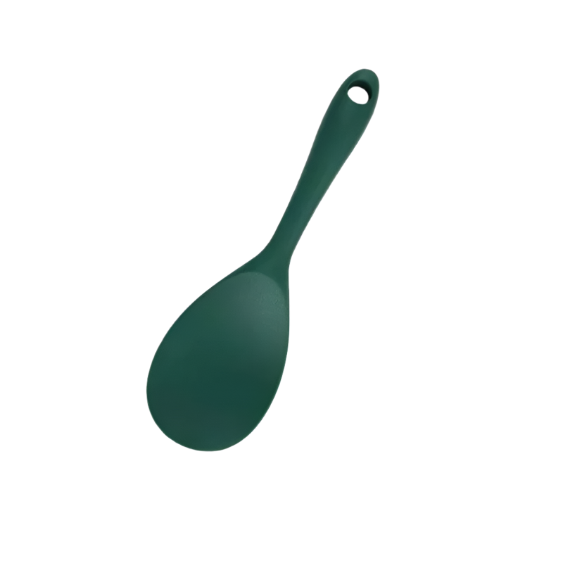 Hemasa Hanging Silicone Rice Spoon Kitchen Ladle Non-stick Saucepan Electric Rice Cooker Cooking Scoop with Holes Household Items