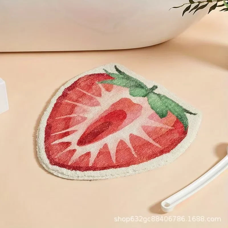 Tejesa Fruit Carpet Special-Shaped Carpet For Live Room For Bedroom Soft Bedside Rug Waterproof Home Decorati