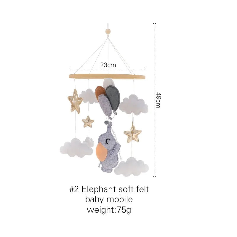 Hemasa Baby Crib Mobiles Wooden Bed Bell