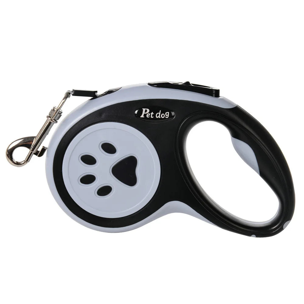 Tejesa Automatic Retractable Pet Leash, Bone Paw Print Telescopic Dog Leash, Dog Leash, Dog Leash