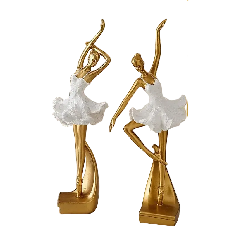 Tejesa Ballet Girl Figurine Living Room Desktop Wine Rack Ornament Resin Art Figures Statue Modern Room Creative Sculpture Home Decor