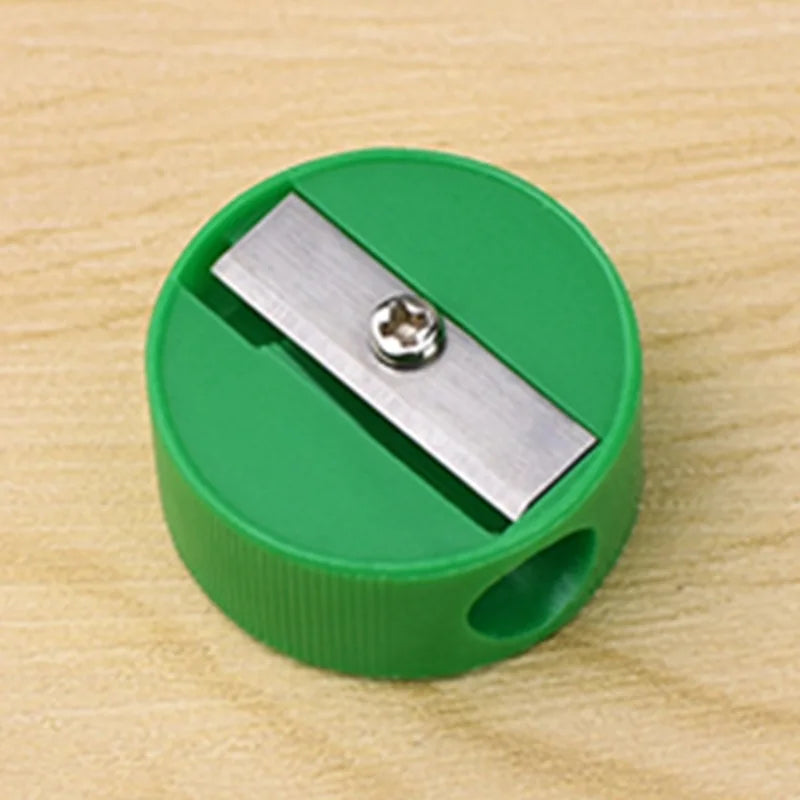 4 Random Color round Pencil Sharpener Pencil Sharpener Eyebrow Pencil Sharpener Foreign Trade round Pencil Sharpener Stationery