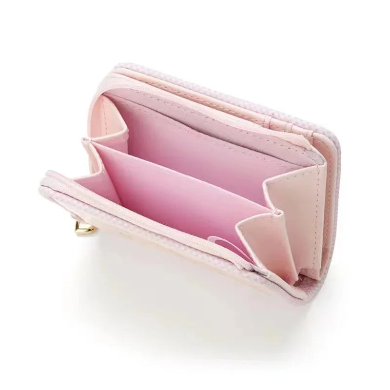 Hemasa Pu Leather Zipper Multi-carport Large Capacity Fashion Purse