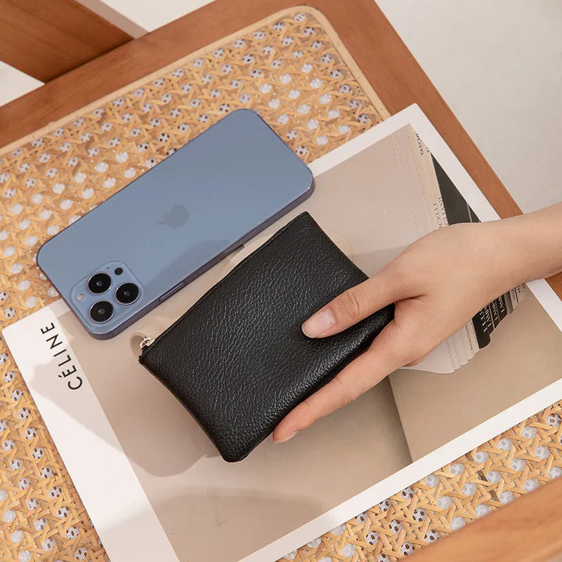 Ladies Zipper Coin Purse Multifunctional Small Coin Key Credit Card Bags Leather Wallet Fashion Women Men Kids Mini Wallet