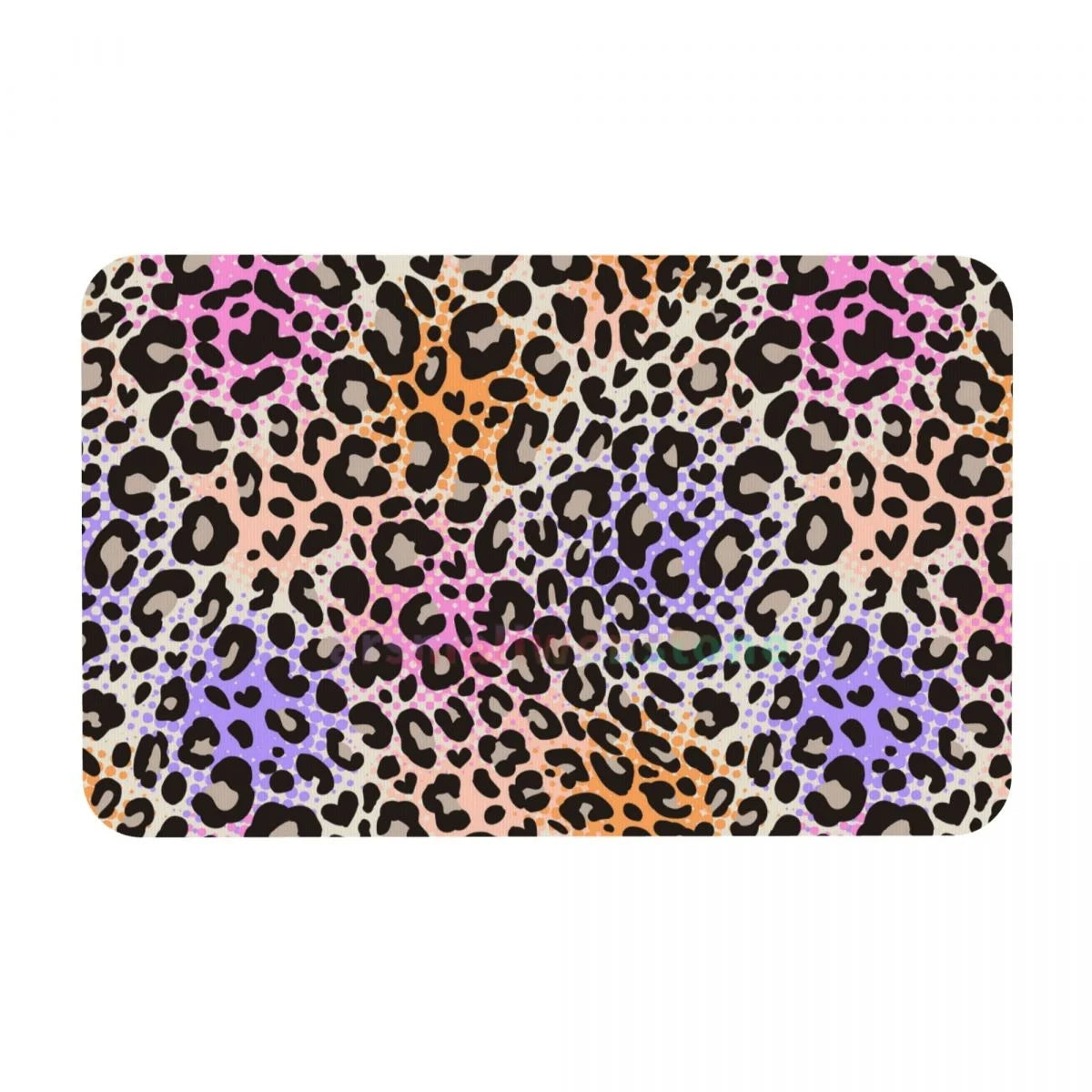 Leopard Print Diatom mud cushion absorbent quick drying mat bathroom door mat toilet diatomaceous earth non-slip foot mat