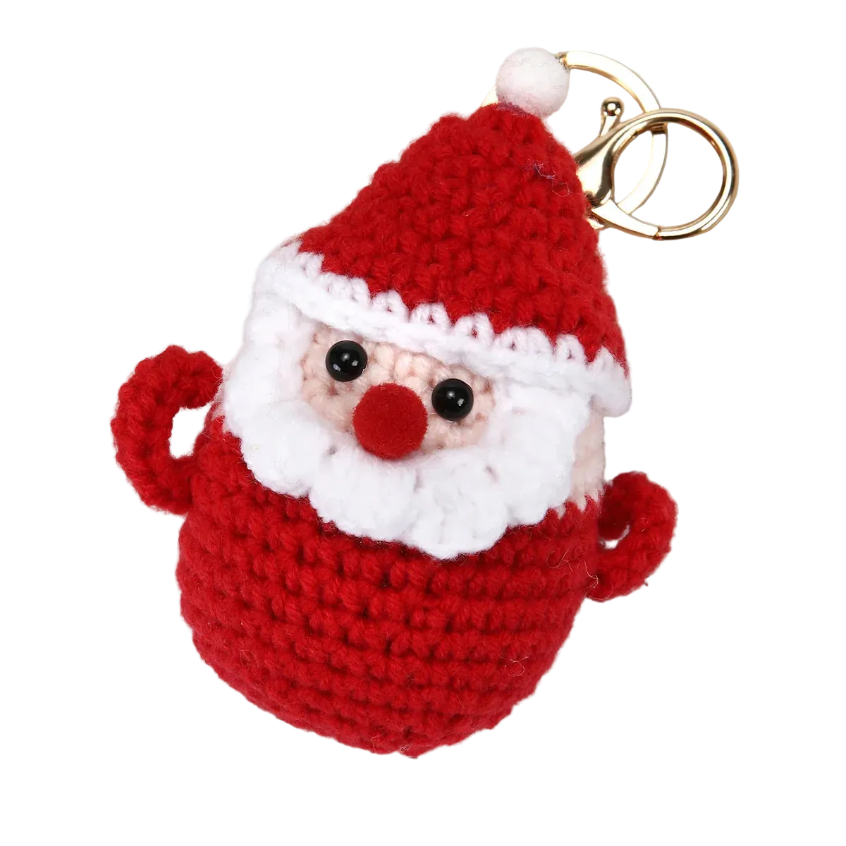 Hemasa Crochet Christmas Snowman Key ring /Knitting Christmas Key Chain for Girls