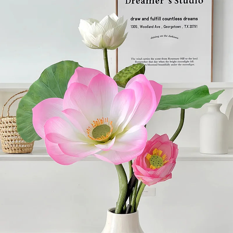 Simulated Lotus Leaf Artificial Flower Decoration Home Living Room Flower Arrangement Decoration