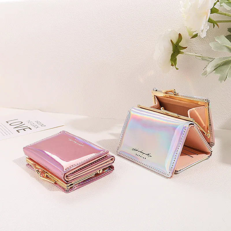 New Women Wallets Female PU Leather Purses Short Hasp Purse for Women Small Money bag Coin Purse Card Holder Clutch Dropshipping