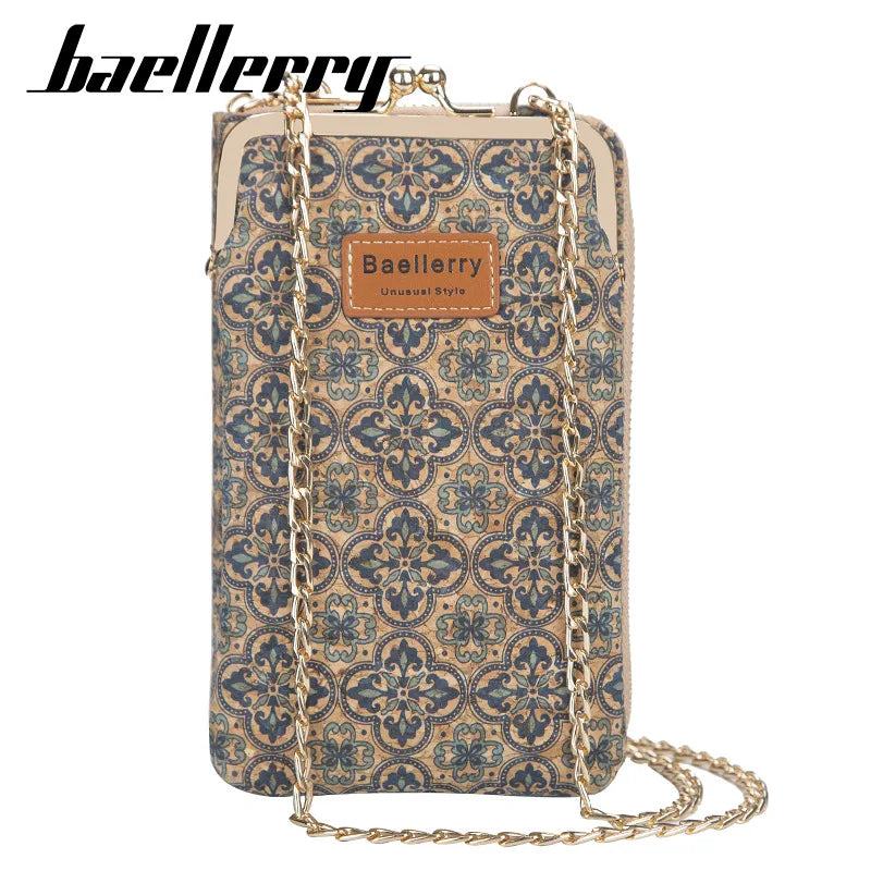 New Women Wallet Hasp Mobile Phone Bag Crossbody Shoulder Bag Zipper Clutch Lady Coin Purse Multi Card Holder Female Handbag
