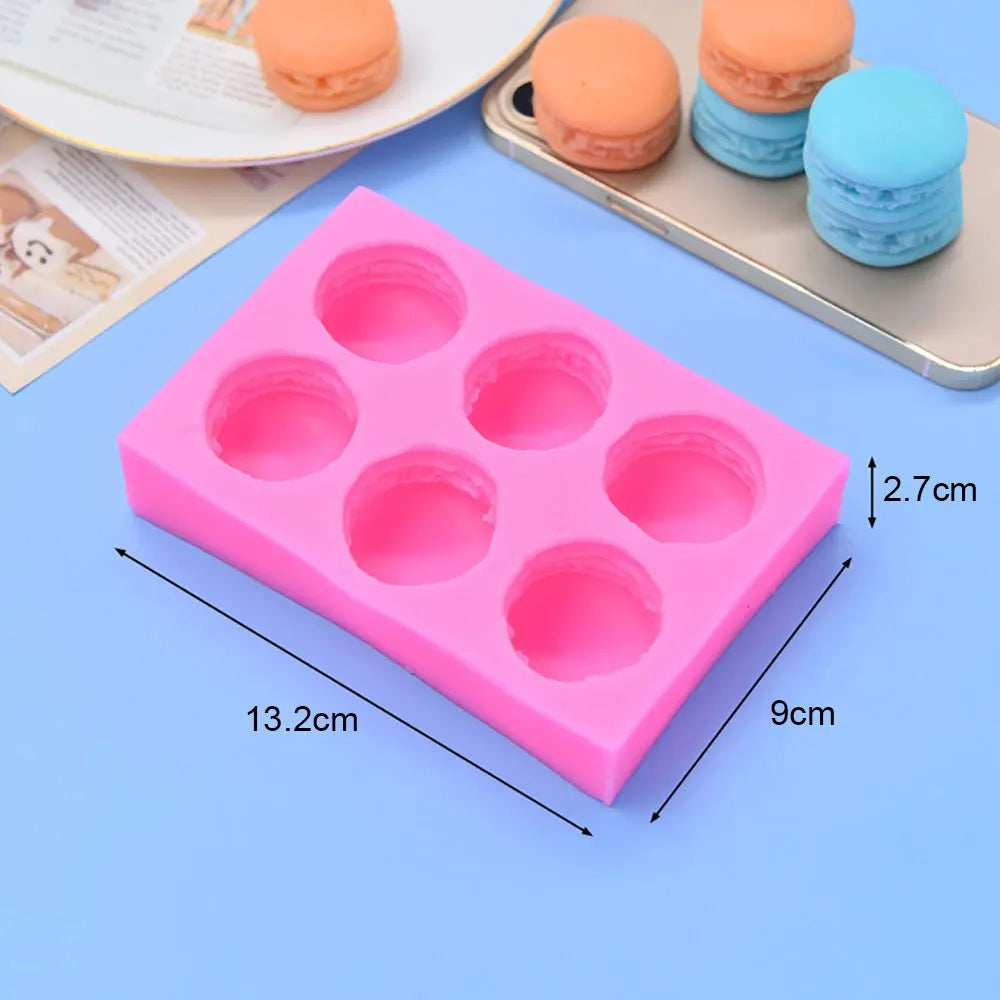 Macaron Candle Silicone Mould /Scented Candles Soap/ Chocolate Dessert Mould for Baking Tool Candle Making Handmade Gift