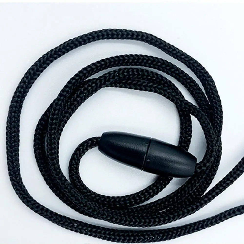 Hemasa ID Badge Beaded Lanyard Adjustable Length Non-Rusting Reusable Silicone Beaded Breakaway Lanyard with Keychain