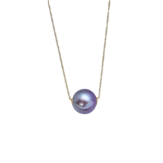 Hemasa Fresh Water 11-12mm  Pearl  925 Sterling  Silver Pendant Necklace