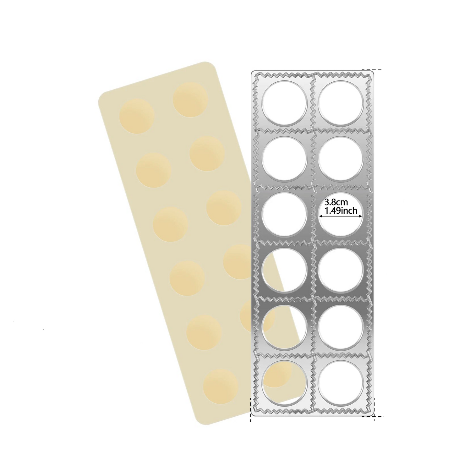 Tejesa 3/1pc Dumpling Moulds Aluminum Alloy Fast Pelmeni Maker Ravioli Mould for Kitchen Cooking Dumplings Pies Wontons Fruit Pies Tool