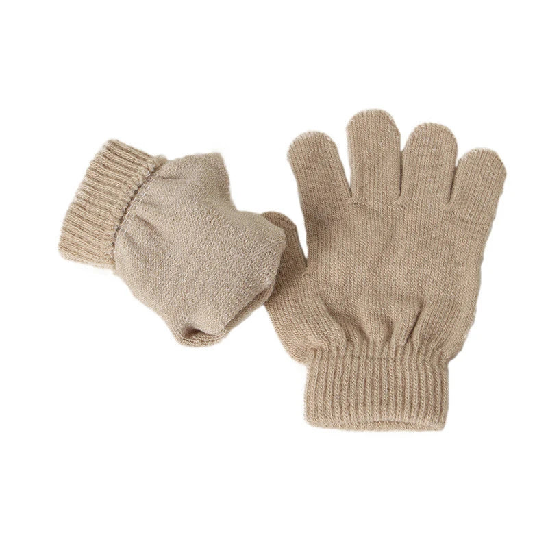 Baby Boys Girls Winter Hat Scarf Gloves Set 3 Pieces Sets Keep Warm Kids Winter Beanies Loop Scarf Glove Set New 2024 Cute