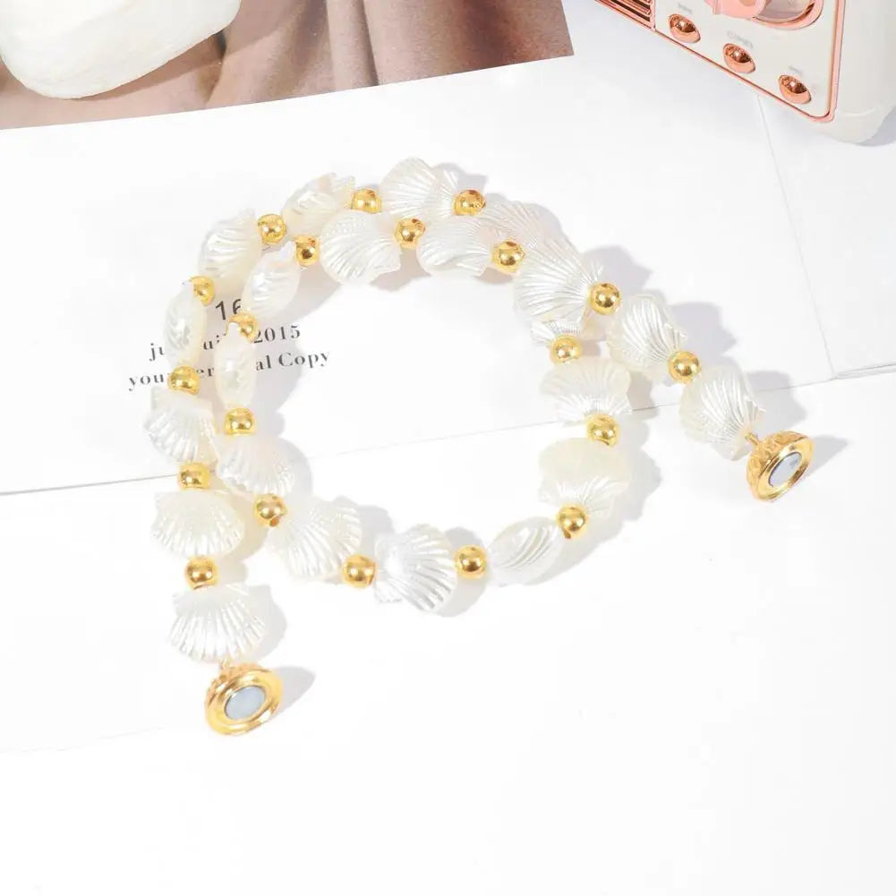 Magnetic Curtain Ties Camellia Shell Magnetic Curtain Tiebacks for Home Decor Strong Holdbacks for Room Bedroom Kitchen Stylish