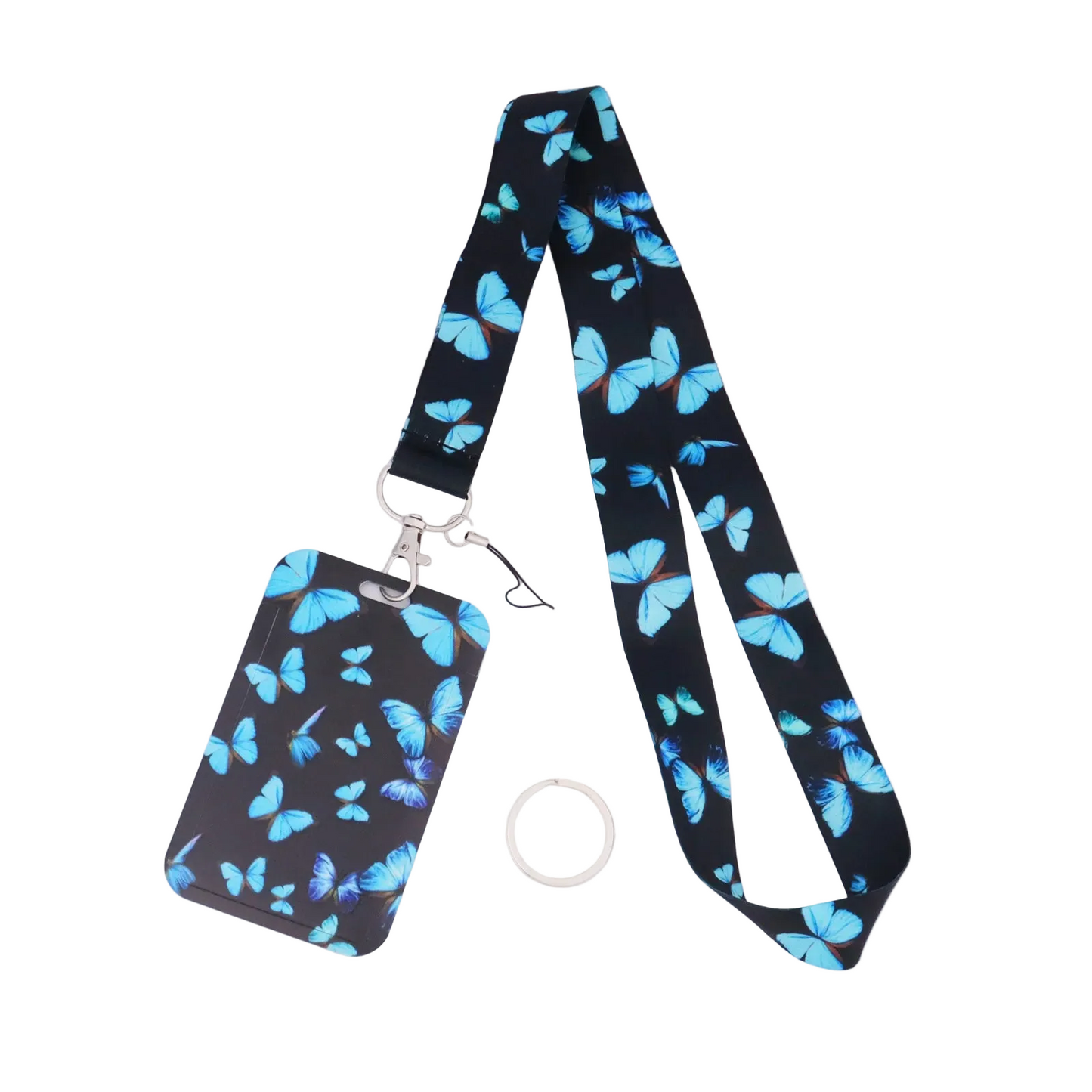 Tejesa Butterfly Teacher Lanyard with Id Holder /Neck Strap for Keys/ Keychain Cell Phone Strap