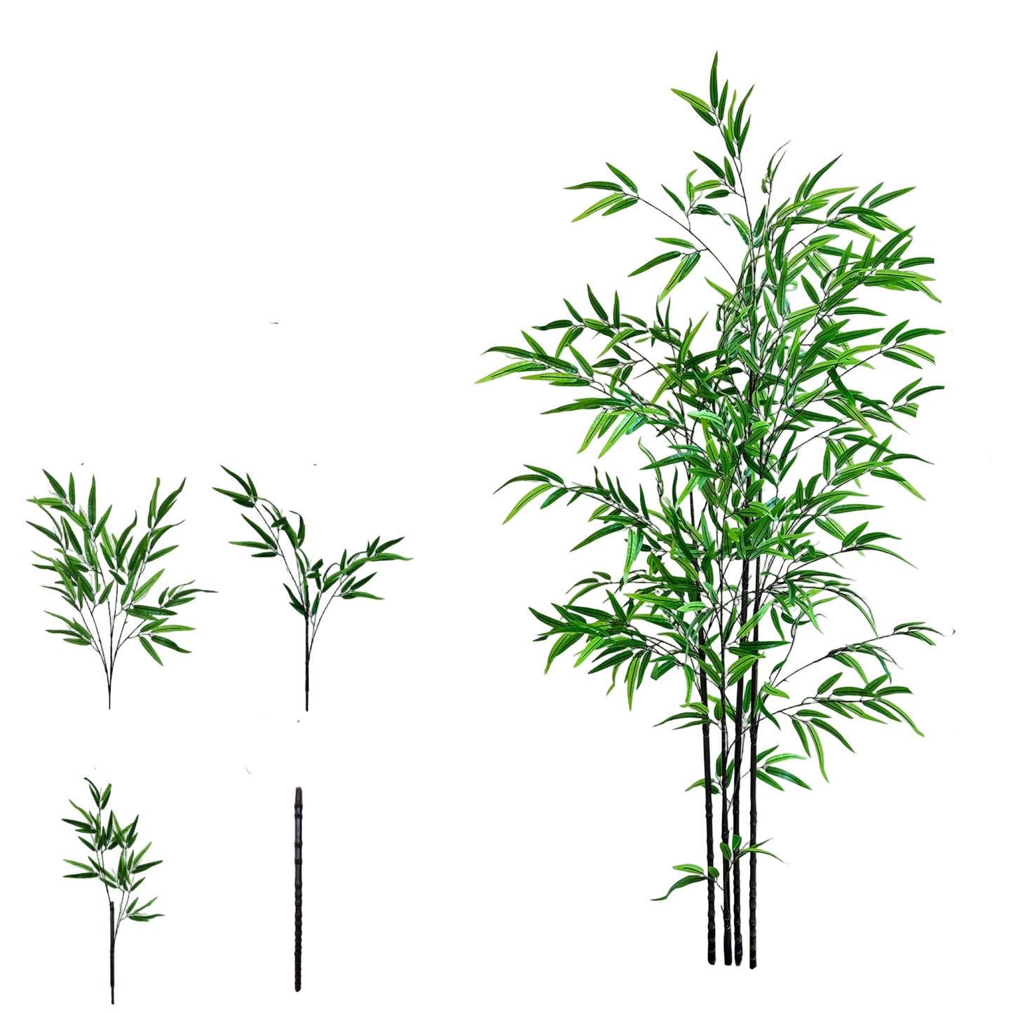 Tejesa 120-240CM New Artificial Green Bamboo Branches plant Fake Plastic indoor outdoor faux plants for Home wedding garden room decor