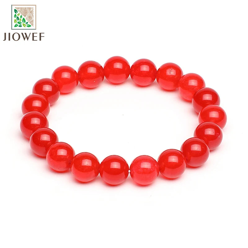 Natural Stone Red Quartzite Beads Bracelets Healing Visuddhi Chakra Stress Relief Reiki Yoga Blue Energy Bracelet 6/8/10/12mm