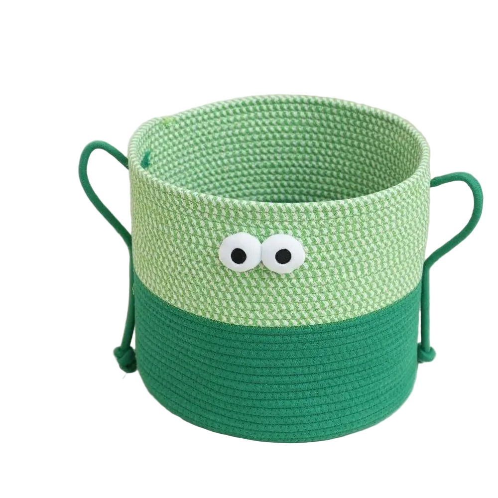 Tejesa Cartoon Monster Sna Basket Living Room Office Desktop M Organizer Toy Storage Basket Cotton Material Fly Use