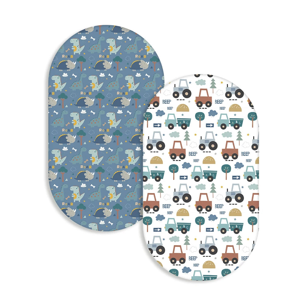 Tejesa 2pcs Set New Design 100% Polyester Cotton Baby Bed Sheet Newborn Crib Bedsheet Size 66x41cm