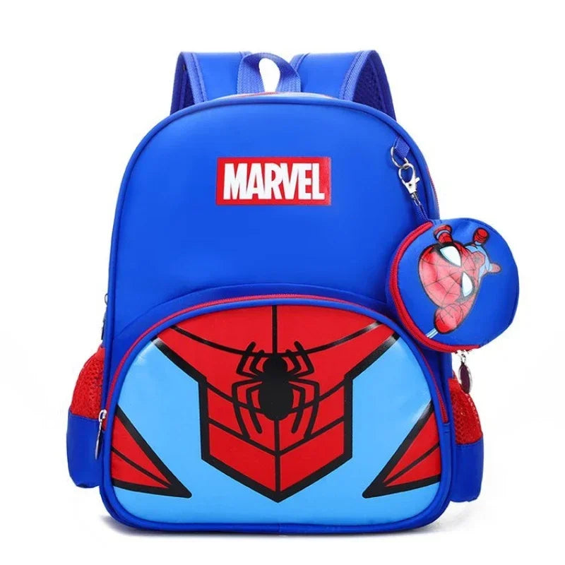 Marvel SuperHero Children's Backpack Kindergarten Kids Cartoon Captain America Iron Man Printed Large Capacity Storage Schoolbag