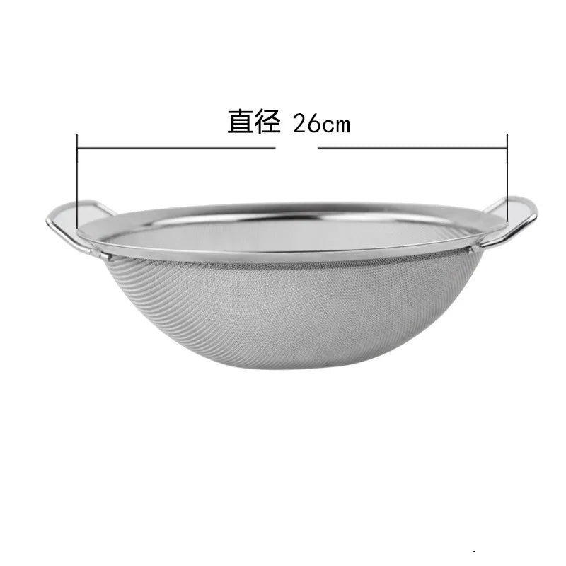 Hemasa Stainless Steel Mesh Strainer Basket with Double Handles