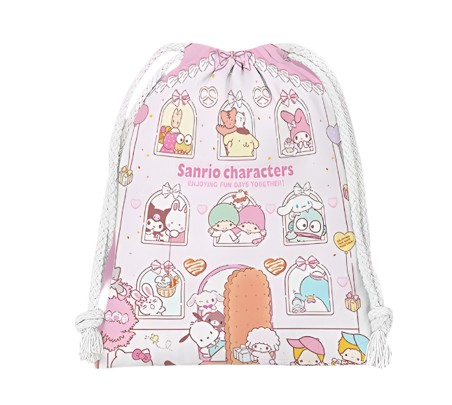 Hemasa drawstring hello kitty cartoon small bag storage bag