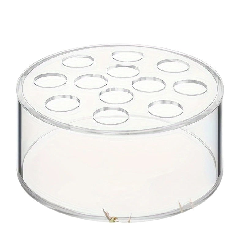 Tejesa Transparent Acrylic Vase Circular Living Room Creative Porous Flower Arrangement Container Decorative Vase 12 Holes