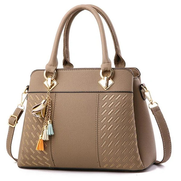 Hemasa Crossbody Bag and handbag with tassel hanging Large Capacity Female Shoulder Bags Embroidery Tote