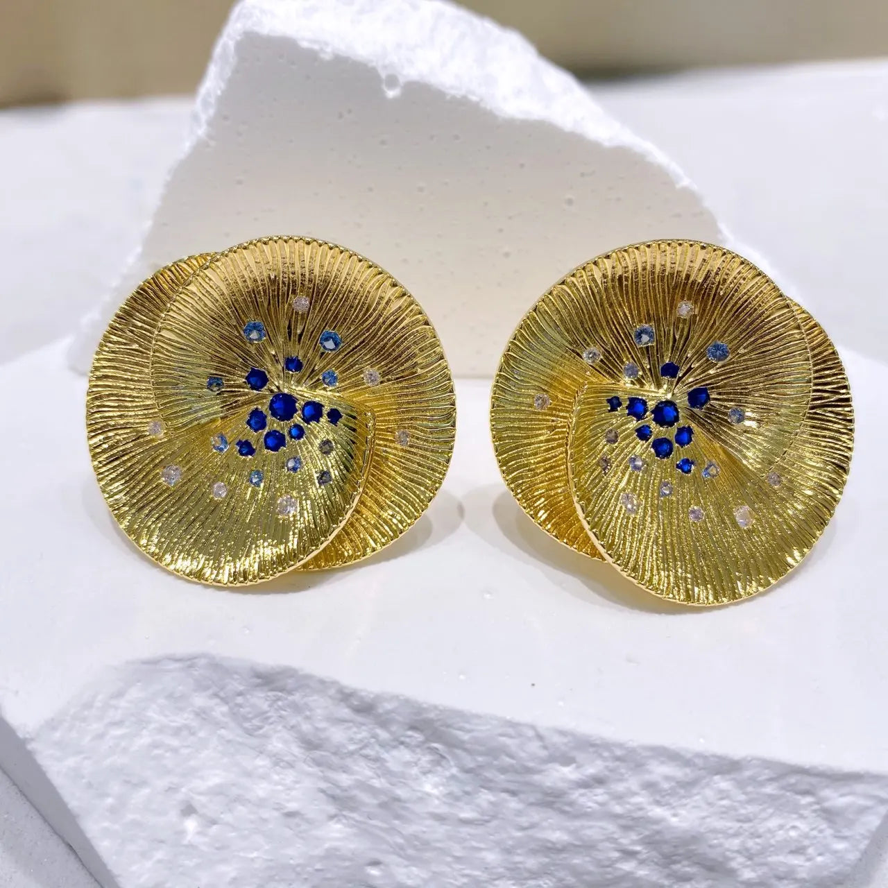 Janekellly New indianTrendy round shape  Earring For Women Wedding Party Indian Dubai Bridal Jewelry boucle d'oreille femme Gift