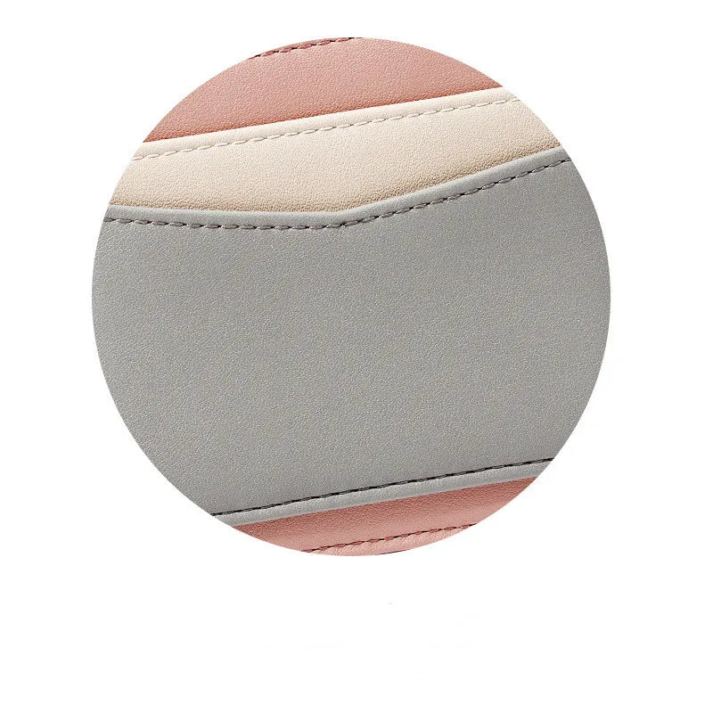 TAOMICMIC Korean Version Of The Mosaic Ladies Wallet Multi-card Zipper Card Package Keychain Small Wallet Coin Purse Female