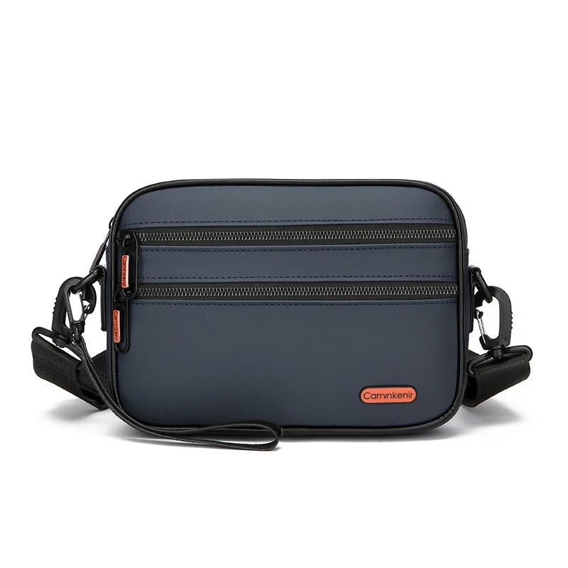 Tejesa Men's Small Shoulder Bag Durable Soft PU Leather Men's Handbag Casual Male Day Clutch Bag Shopping Bag