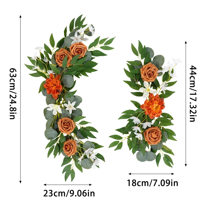 Tejesa Cross-Border Hot-Selling New Artificial Flower Arch for Home Decoration, Wedding, Festival, Hotel and Auditorium Decoration